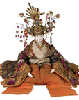 Taisho Period Sitting Doll with Silk Clothing and Ornate Headdress-1. Asian & Chinese Furniture, Art, Antiques, Vintage Home Décor for sale at FEA Home