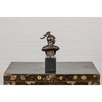 Bronze Greco Roman Style Bust of a Spartan Soldier on Black Wooden Base-YN7534 
RG1691-12. Asian & Chinese Furniture, Art, Antiques, Vintage Home Décor for sale at FEA Home