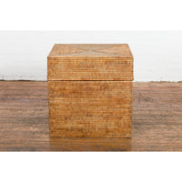 Rustic Vintage Country Style Thai Woven Rattan Lidded Storage Box-YN7563-2. Asian & Chinese Furniture, Art, Antiques, Vintage Home Décor for sale at FEA Home