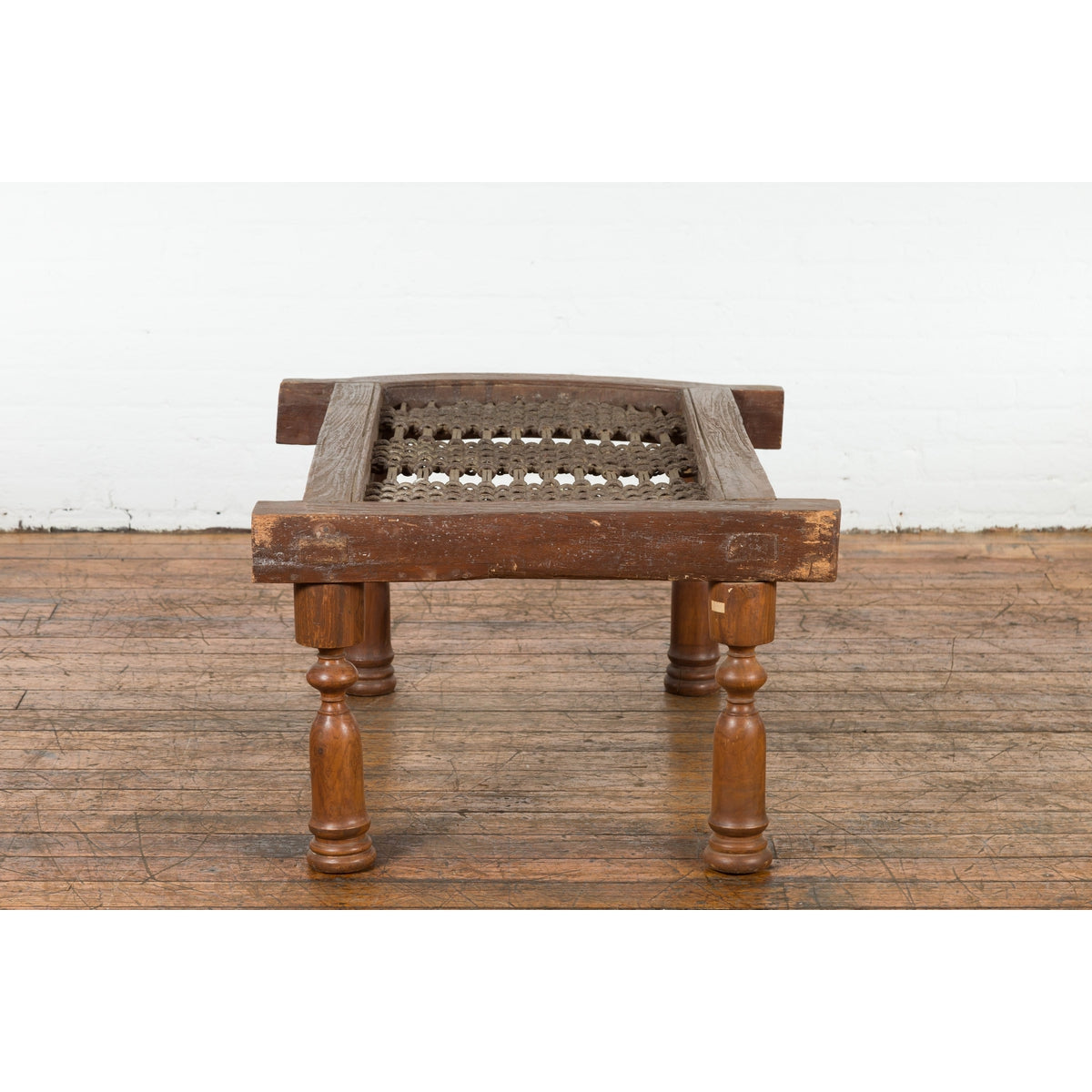 Rustic 19th Century Indian Iron Window Grate Made Into a Table-2. Asian & Chinese Furniture, Art, Antiques, Vintage Home Décor for sale at FEA Home