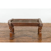 Rustic 19th Century Indian Iron Window Grate Made Into a Coffee Table