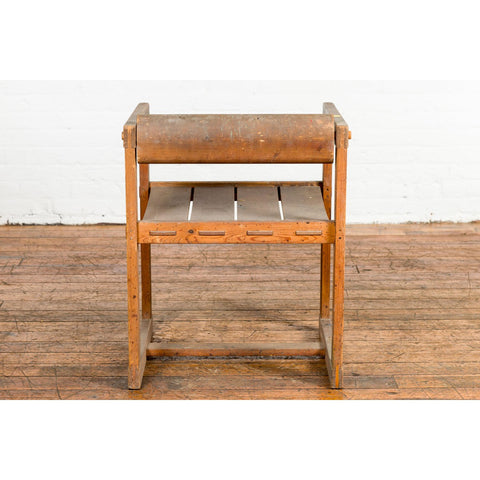 Artist Industrial Style Vintage Desk Chair with Rustic Character-YN7613-14. Asian & Chinese Furniture, Art, Antiques, Vintage Home Décor for sale at FEA Home