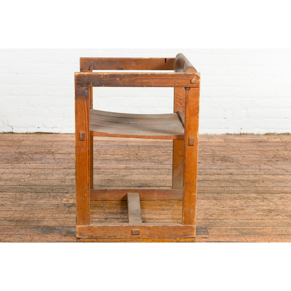 Vintage Asian Desk Chair with Armrests-15. Asian &amp; Chinese Furniture, Art, Antiques, Vintage Home Décor for sale at FEA Home
