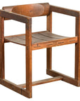 Vintage Asian Desk Chair with Armrests-1. Asian & Chinese Furniture, Art, Antiques, Vintage Home Décor for sale at FEA Home