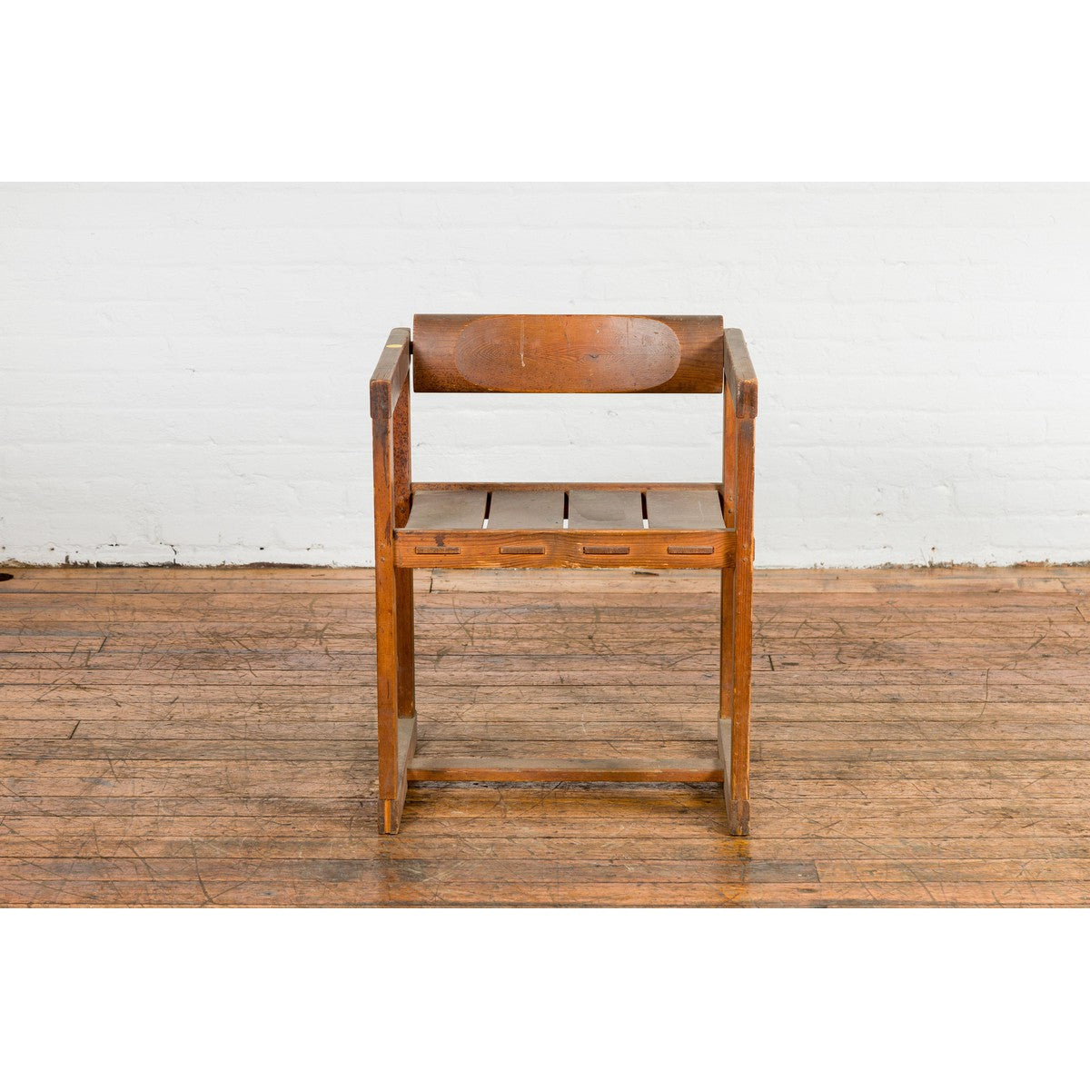 Vintage Asian Desk Chair with Armrests-3. Asian &amp; Chinese Furniture, Art, Antiques, Vintage Home Décor for sale at FEA Home