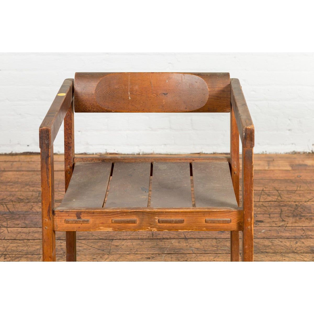 Vintage Asian Desk Chair with Armrests-5. Asian &amp; Chinese Furniture, Art, Antiques, Vintage Home Décor for sale at FEA Home