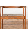 Vintage Asian Desk Chair with Armrests-7. Asian & Chinese Furniture, Art, Antiques, Vintage Home Décor for sale at FEA Home