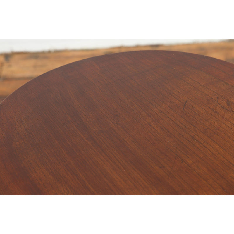 Small Antique Pedestal End Table with Round Top-YN7627-11. Asian & Chinese Furniture, Art, Antiques, Vintage Home Décor for sale at FEA Home
