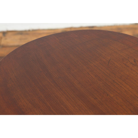 Small Antique Pedestal End Table with Round Top-YN7627-11. Asian & Chinese Furniture, Art, Antiques, Vintage Home Décor for sale at FEA Home