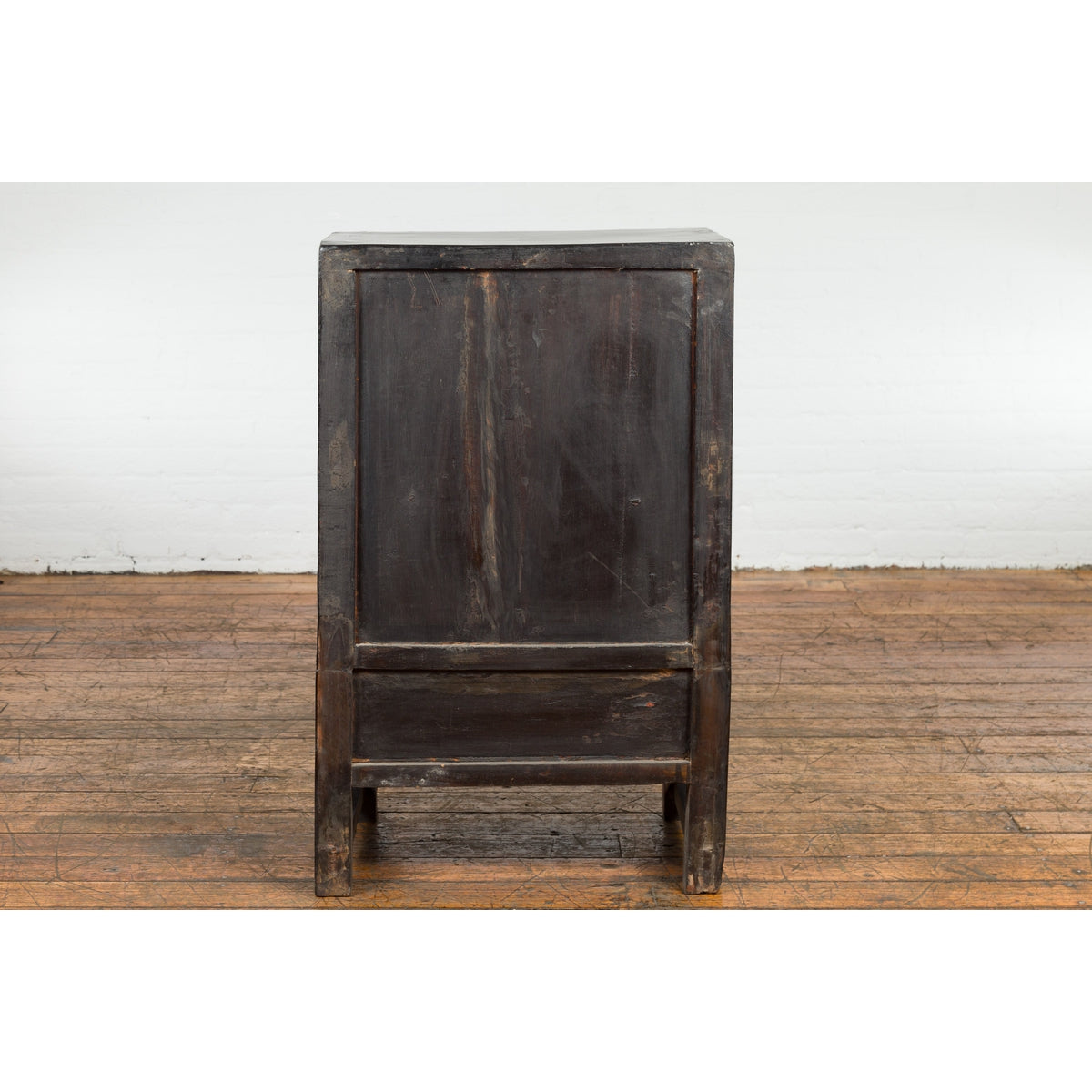 Chinese Qing Dynasty Period Red Lacquer Bedside Cabinet with Hand-Painted Décor-17. Asian &amp; Chinese Furniture, Art, Antiques, Vintage Home Décor for sale at FEA Home