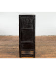 Chinese Qing Dynasty Period Red Lacquer Bedside Cabinet with Hand-Painted Décor-18. Asian & Chinese Furniture, Art, Antiques, Vintage Home Décor for sale at FEA Home