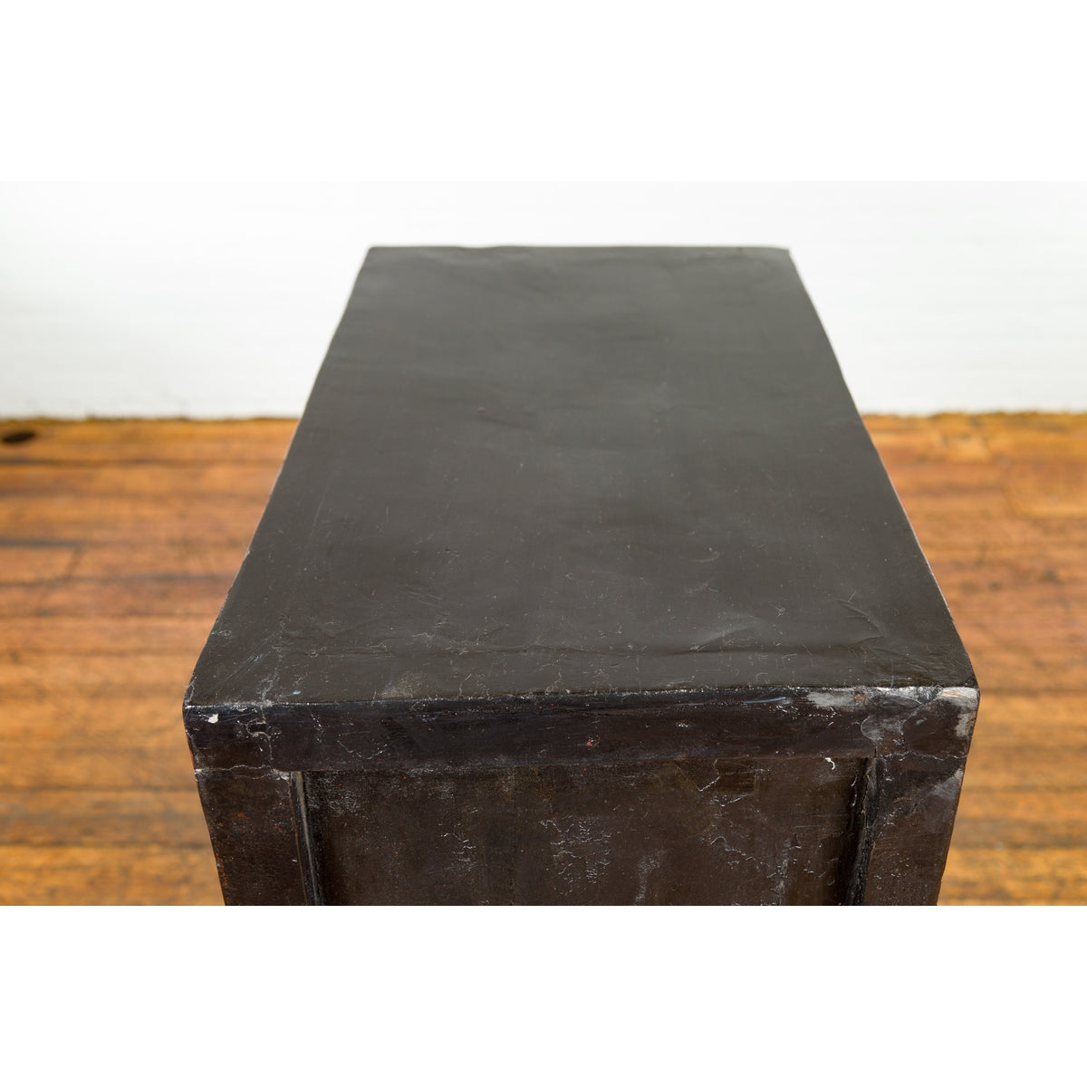 Chinese Qing Dynasty Period Red Lacquer Bedside Cabinet with Hand-Painted Décor-19. Asian &amp; Chinese Furniture, Art, Antiques, Vintage Home Décor for sale at FEA Home