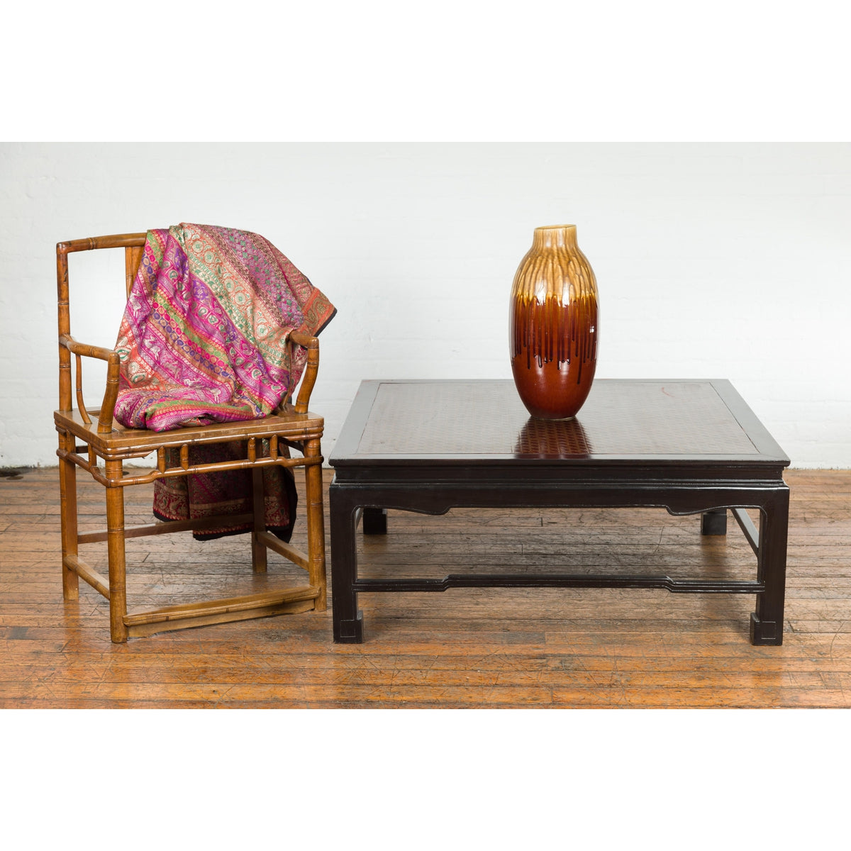 Negora Lacquered Square Vintage Coffee Table-2. Asian & Chinese Furniture, Art, Antiques, Vintage Home Décor for sale at FEA Home