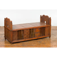 Antique Window Bench with Internal Storage