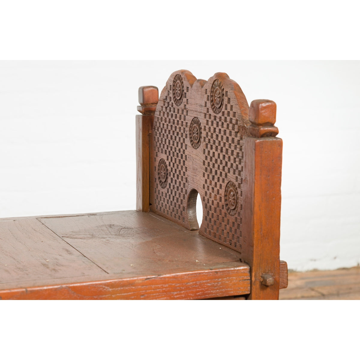 Antique Window Bench with Internal Storage-5. Asian &amp; Chinese Furniture, Art, Antiques, Vintage Home Décor for sale at FEA Home