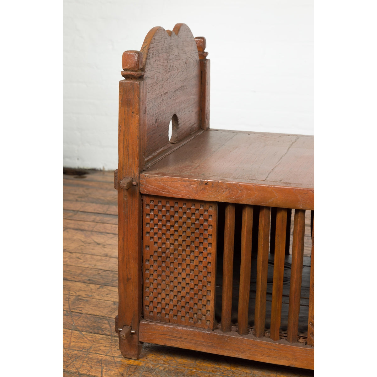 Antique Window Bench with Internal Storage-6. Asian &amp; Chinese Furniture, Art, Antiques, Vintage Home Décor for sale at FEA Home