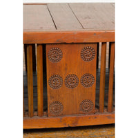 Antique Window Bench with Internal Storage