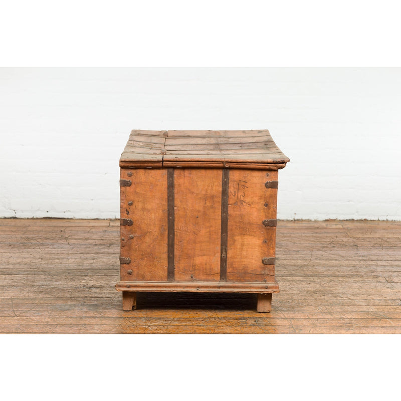 Light Brown Antique Storage Chest with Internal Compartment-YN7661-16. Asian & Chinese Furniture, Art, Antiques, Vintage Home Décor for sale at FEA Home