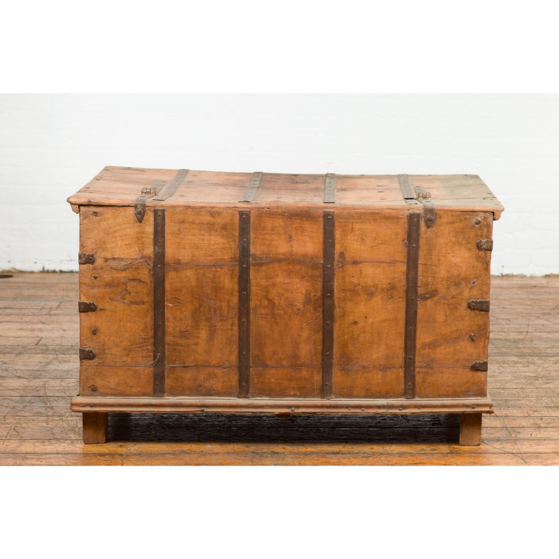 Light Brown Antique Storage Chest with Internal Compartment-YN7661-17. Asian & Chinese Furniture, Art, Antiques, Vintage Home Décor for sale at FEA Home