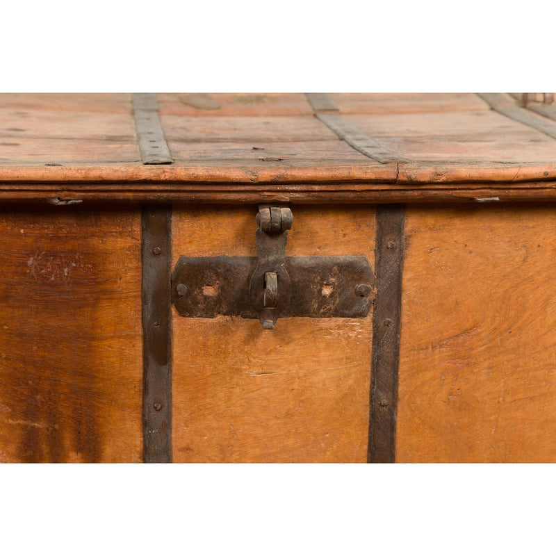 Light Brown Antique Storage Chest with Internal Compartment-YN7661-9. Asian & Chinese Furniture, Art, Antiques, Vintage Home Décor for sale at FEA Home