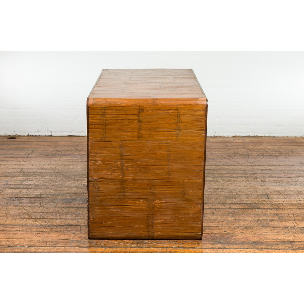 Waterfall Style Vintage Desk with Unique Drawer Design-15. Asian &amp; Chinese Furniture, Art, Antiques, Vintage Home Décor for sale at FEA Home