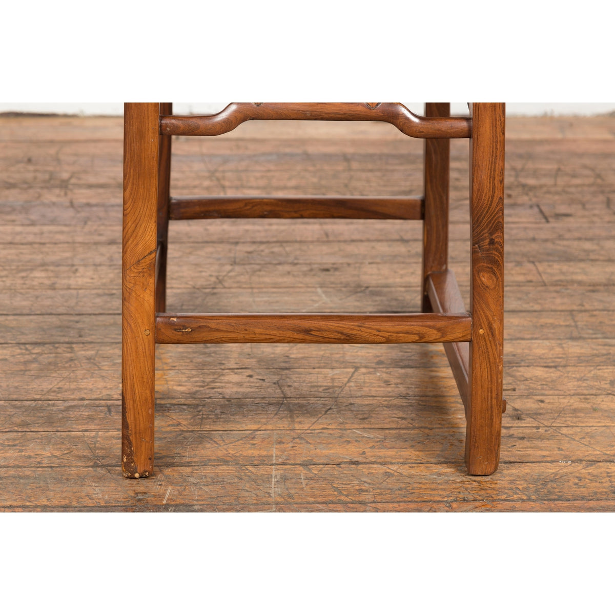 Wooden Antique Chair with Slightly Arched Back-17. Asian &amp; Chinese Furniture, Art, Antiques, Vintage Home Décor for sale at FEA Home