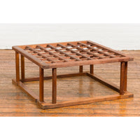 Zen Hinoki Wood Kotatsu Coffee Table with Natural Finish