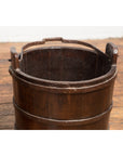 19th Century Chinese Wooden Well Buckets with Dark Brown Lacquer, Sold Each-10. Asian & Chinese Furniture, Art, Antiques, Vintage Home Décor for sale at FEA Home