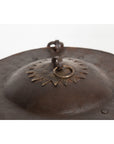 Antique Indian 19th Century Iron Lidded Water Vessel with Brass Accents-6. Asian & Chinese Furniture, Art, Antiques, Vintage Home Décor for sale at FEA Home