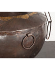 Antique Indian 19th Century Iron Lidded Water Vessel with Brass Accents-9. Asian & Chinese Furniture, Art, Antiques, Vintage Home Décor for sale at FEA Home