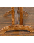 19th Century Country Farmhouse Table with Trestle Base and Distressed Finish-13. Asian & Chinese Furniture, Art, Antiques, Vintage Home Décor for sale at FEA Home