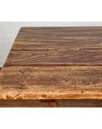 19th Century Country Farmhouse Table with Trestle Base and Distressed Finish-6. Asian & Chinese Furniture, Art, Antiques, Vintage Home Décor for sale at FEA Home