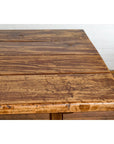 19th Century Country Farmhouse Table with Trestle Base and Distressed Finish-7. Asian & Chinese Furniture, Art, Antiques, Vintage Home Décor for sale at FEA Home