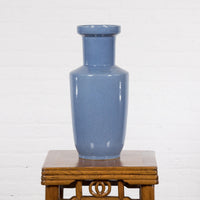 Crackle Blue Chinese Vintage Vase-YN775-14. Asian & Chinese Furniture, Art, Antiques, Vintage Home Décor for sale at FEA Home