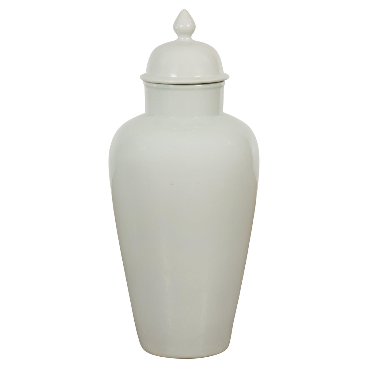 White Porcelain Vintage Vase with Lid-1. Asian & Chinese Furniture, Art, Antiques, Vintage Home Décor for sale at FEA Home