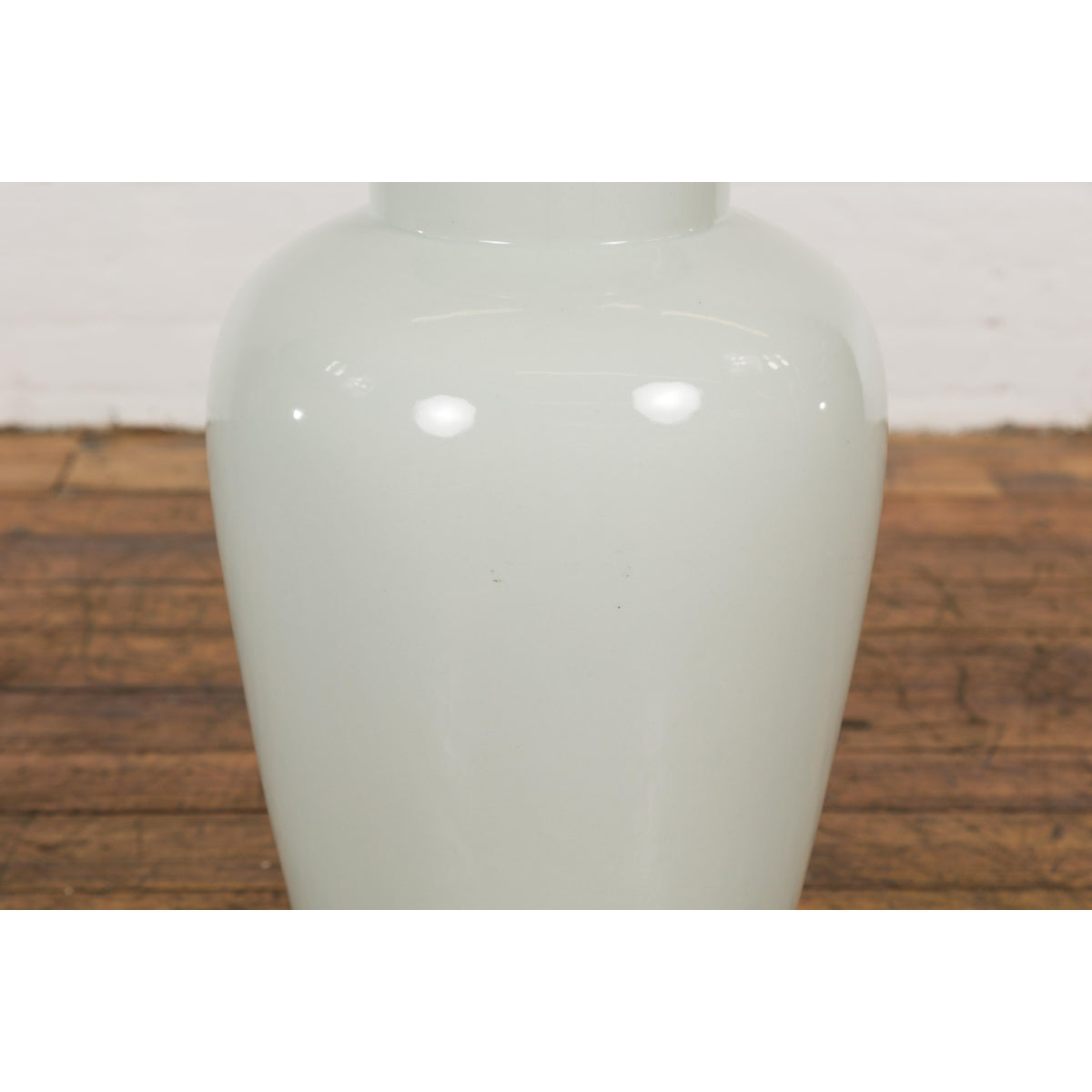 White Porcelain Vintage Vase with Lid-10. Asian &amp; Chinese Furniture, Art, Antiques, Vintage Home Décor for sale at FEA Home