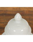 White Porcelain Vintage Vase with Lid-13. Asian & Chinese Furniture, Art, Antiques, Vintage Home Décor for sale at FEA Home