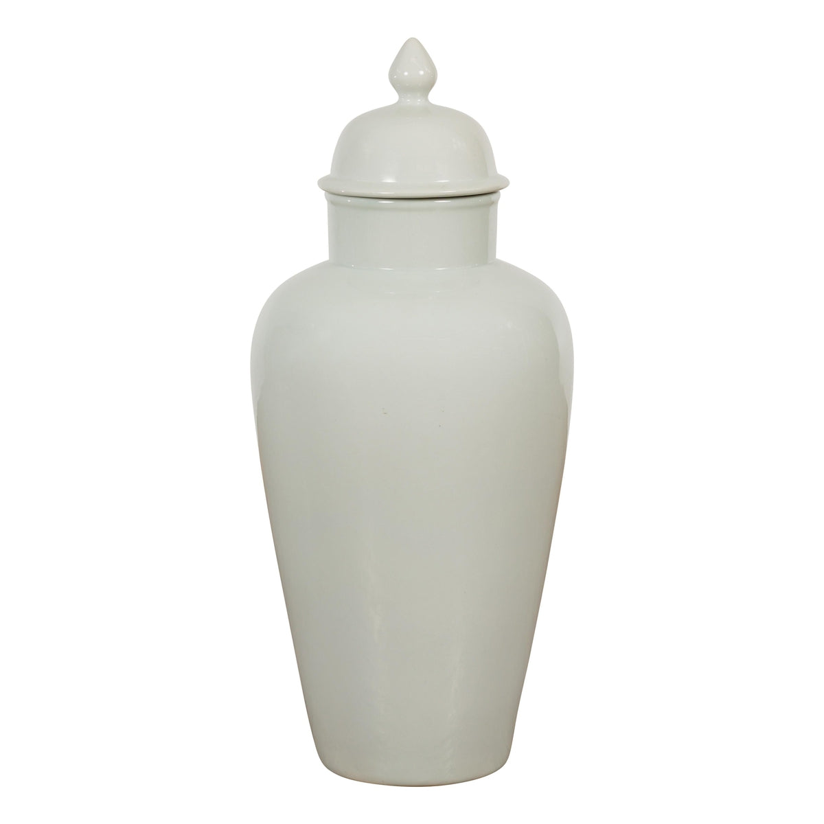 White Porcelain Vintage Vase with Lid-2. Asian & Chinese Furniture, Art, Antiques, Vintage Home Décor for sale at FEA Home