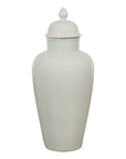 White Porcelain Vintage Vase with Lid-2. Asian & Chinese Furniture, Art, Antiques, Vintage Home Décor for sale at FEA Home