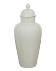 White Porcelain Vintage Vase with Lid-6. Asian & Chinese Furniture, Art, Antiques, Vintage Home Décor for sale at FEA Home