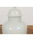 White Porcelain Vintage Vase with Lid-9. Asian & Chinese Furniture, Art, Antiques, Vintage Home Décor for sale at FEA Home