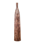 Tall and Slender Textured Brown Minimalist Ceramic Vase-15. Asian & Chinese Furniture, Art, Antiques, Vintage Home Décor for sale at FEA Home