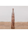 Tall and Slender Textured Brown Minimalist Ceramic Vase-3. Asian & Chinese Furniture, Art, Antiques, Vintage Home Décor for sale at FEA Home