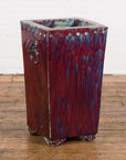 Red and Blue Chinese Vintage Ceramic Planter-10. Asian & Chinese Furniture, Art, Antiques, Vintage Home Décor for sale at FEA Home