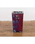 Red and Blue Chinese Vintage Ceramic Planter-14. Asian & Chinese Furniture, Art, Antiques, Vintage Home Décor for sale at FEA Home