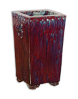 Red and Blue Chinese Vintage Ceramic Planter-19. Asian & Chinese Furniture, Art, Antiques, Vintage Home Décor for sale at FEA Home