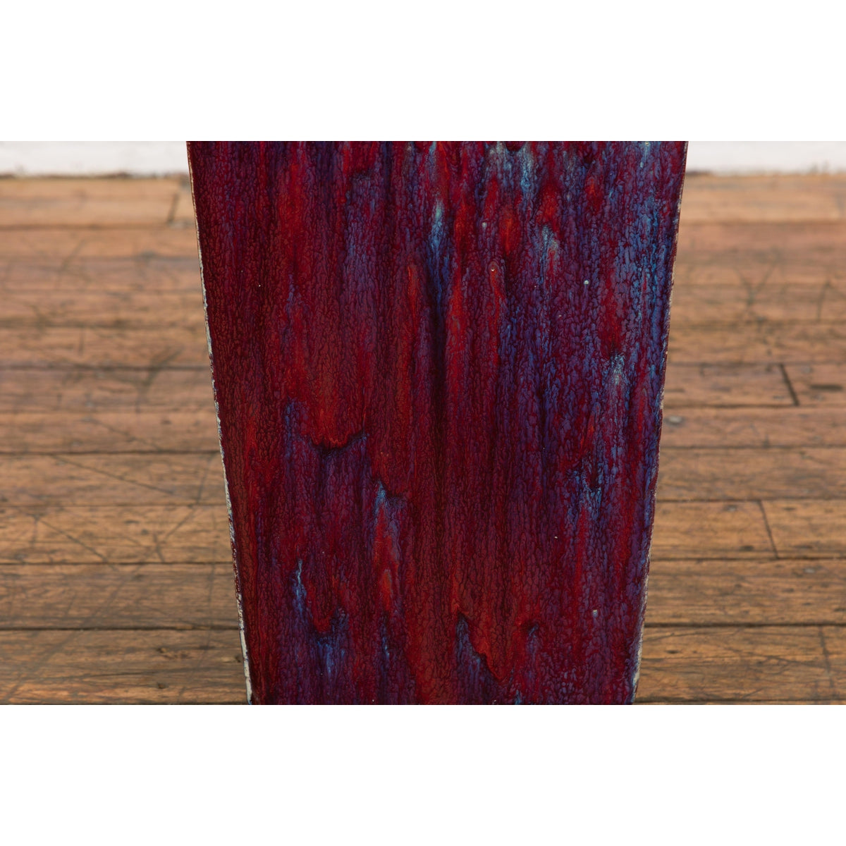 Red and Blue Chinese Vintage Ceramic Planter-6. Asian &amp; Chinese Furniture, Art, Antiques, Vintage Home Décor for sale at FEA Home