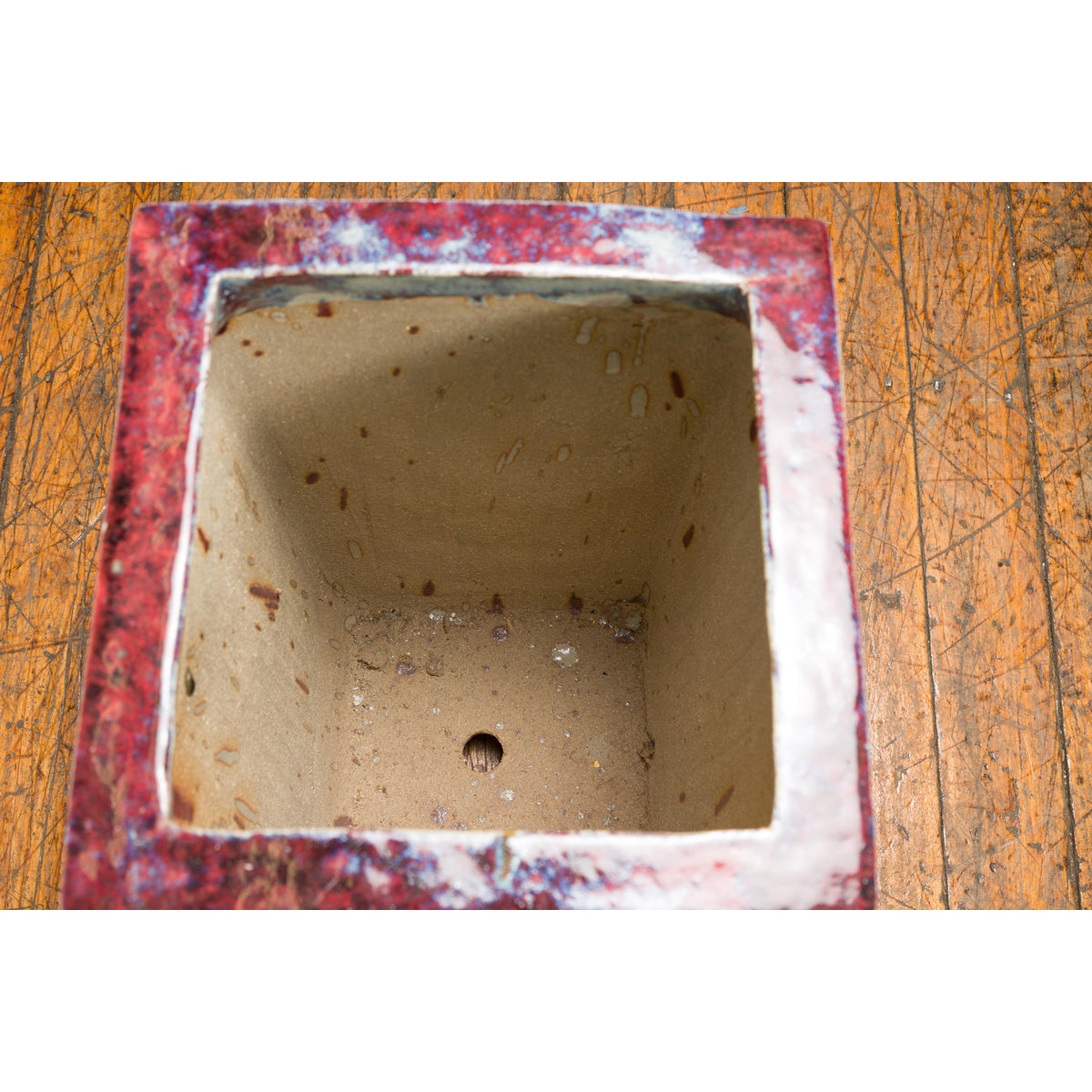 Red and Blue Chinese Vintage Ceramic Planter-9. Asian &amp; Chinese Furniture, Art, Antiques, Vintage Home Décor for sale at FEA Home