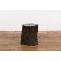 Dark Brown Wooden Tree Stump End Table-YN7831-14. Asian & Chinese Furniture, Art, Antiques, Vintage Home Décor for sale at FEA Home