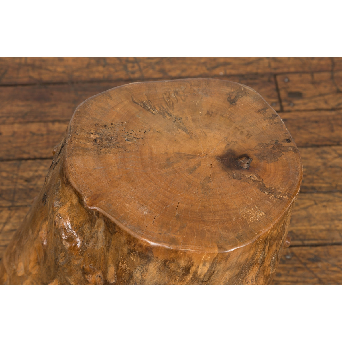 Indonesian Rustic Root Drinks Table or Stool with Light Brown Finish-13. Asian &amp; Chinese Furniture, Art, Antiques, Vintage Home Décor for sale at FEA Home